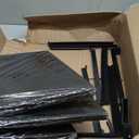 Sweetcrispy 10 Drawer Fabric Dresser Storage Tower with Bins, Tall Chest Organizer for Bedroom Closet Hallway, Steel Frame Wood Top Easy Pull Handles, Black