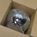 Alytimes Mirror Disco Ball - 8-Inch Cool and Fun Silver Hanging Party Disco Ball Big Party Decorations, Party Design