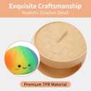 2026New Dumpling Squishy, Dumpling Mystery Box, Colorful Dumplings Soft Squeeze Decompression Dough for Anxiety Relief Fidget with Food Steamer Stretchy Desk Toys(Rainbow Colors) Easter