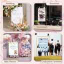 Wedding Sign Holder,Adjustable Welcome to Our Wedding Sign Stand with 2 Leather Sign Hanging Straps,Wedding Seating Chart Stand for Party,Baby Shower,Graduation Ceremony(Posters Excluded)
