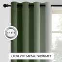 COSVIYA Curtains & Drapes Ombre Sage Green Curtains 84 inch Length 2 Panels, Grommet Room Darkening Light Blocking Insulated Thermal Gradient Window Curtains for Bedroom/Living Room,52x84 inches