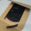 Silicone Tubing 1/2 ID  5/8 OD - 10FT Black Flexible Food Grade Hose Soft Pure Silicon Tube for Home Brewing Wine Making Hydroponic Pond Pump, Temp Resistance