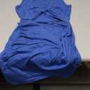 BTFBM Women 2025 Summer Sleeveless Casual Crewneck Bodycon Tank Dress Cutout Twist Slim Wrap Club Party Evening Dresses (Medium, Dark Blue)