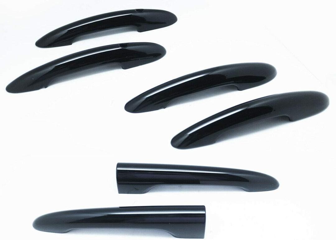 Keyless De-Chrome Black Gloss Door Handle Cover Compatible with Mini Cooper F54 Clubman JCW Keyless De-Chrome Black Gloss Door Handle Cover Compatible with Mini Cooper F54 Clubman JCW