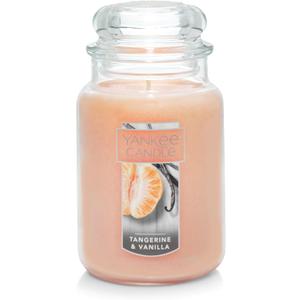 Yankee Candle Tangerine & Vanilla Scented Classic 22oz Large Jar Single Wick Candle Over 110 Hours of Burn Time