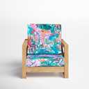 EHouseHome Patio Chair Seat Cushion Covers,Washable Slip Covers Replacement,Waterproof Outdoor Furniture Cushion Pillow Seat Cover for Couch,Garden,Sofa,22"×20"×4"(4 Covers Only,Tropical Leave)