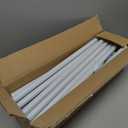 AIKASY Premium Canopy Bed Frame Post for Queen Size Beds, Enhanced Metal Poles, Four Corner Bed Brackets, Ideal for Metal and Wood Bed Frames, Bedroom Decor Upgrade White, Queen