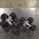 Coated Dumbell Weights with Chrome, Set of 15lbs and Set of 10lbs