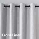 Blackout Curtains 90 Inch Length 2 Panels Set, Thermal Curtains for Living Room, Light Blocking Drapes Thermal Insulated Bedroom Grommet Privacy Protection (W52 x L90,Off-White)