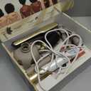 Shark Glam Ceramic & Powerful Air Styling & Drying System, with Silki Straightener & Shark Glossi Air Glosser, for Drying, Curling, Straightening & Glossing with Diffuser, Gold HD6052S (Curly & Coily Hair)