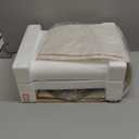 BOBOMOMO Tradition 20.5" Rustic Table Lamp Set of 2 for Living Room Farmhouse Bedside Desk Lamps Bedroom Nightstand Vintage Lamps Linen WashedSuitable for Decorating Small Areas (Antique White)