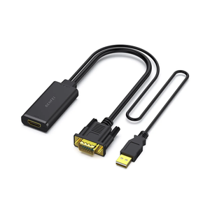 BENFEI VGA to HDMI Adapter, 1080P Converter with Audio from Computer/Laptop VGA Source to HDMI TV/Monitor