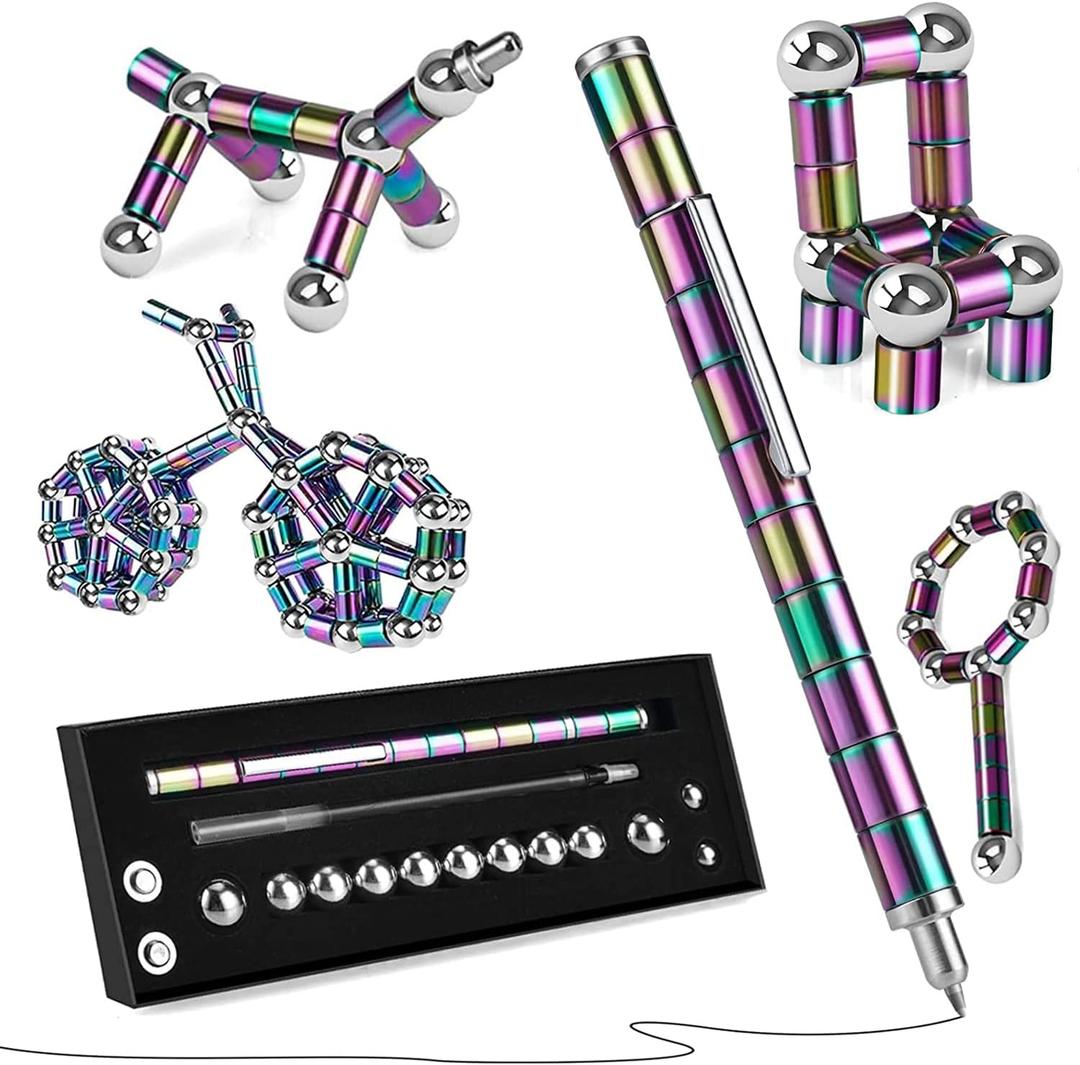 Magnetic Fidget Toy Pen - Decompression Gift for Teenagers & Kids (Colour)