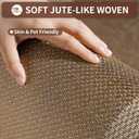 Kitchen Mats for Floor, Super Absorbent Kitchen Rugs Non Slip Washable, Soft Braided Kitchen Runner Rug, Standing Mat Kitchen Sink Mat, Easy to Clean, Brown 17x59