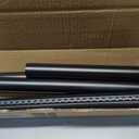 41 to 185 Inch Tension Curtain Rod No Drill Black Shower Curtain Rod Extra Long Heavy Duty Tension Rod for Windows, Patio, Bathroom - Renter Friendly Adjustable Curtain Rods