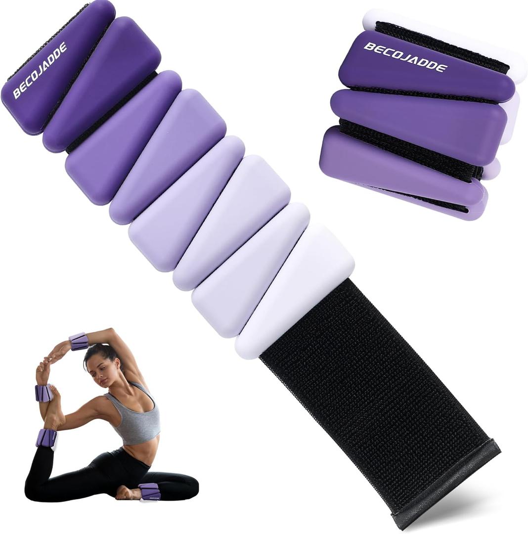 Wrist Weights for Women At Home Ankle Weights Set of 2 (1 lb/2 lbs Each) Adjustable Weighted Wristbands Arm Leg Weights for Women Men Suitable for Walking Swimming Running Pilates Yoga Gym 