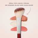 BK BEAUTY 112 SMALL ANGLED FACE BRUSH Precise Angled Blush Brush for Soft, Natural Blend, Ideal for Blush on Smaller Faces & Highlighting