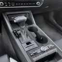 Gear Shift Panel Cover Interior Trim Compatible with Kia K5 2026 Accessories (Wood Grain)