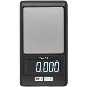 Taylor High-Precision Digital Portioning Scale with Cover, 16OZ/500G, Black
