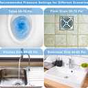 HimaPro High Pressure Toilet Plunger Air Drain Blaster Kit White Handle- Unclog Toilets, Kitchen Sinks, Shower Drains, and Pipes with Ease - Bonus Drain Snake Included