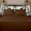 Ready To Rest Twin (38x75) Sheet Set 4 Piece - Chocolate, Deep Pocket Fits 15 Inch Mattress, Brushed Microfiber, Ideal for Home, RV Bunks, Guest Beds & Travel Trailers, Lightweight & Machine Washable