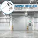 Garage Door T-Handle Replacement Lock, Shed Door Lock T Handle for Garage Door Locking with 2 Keys for Shed, Gate, Barn, Garage, Chicken Coop Door Lock and More (14X10CM, Silver)