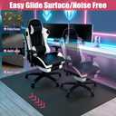 Office Chair Mat for Hardwood Floor 48"x36" Computer Chair Mat for Hard Wood and Tile Floor, Anti-Slip, Easy to Clean, Floor Desk Chair Mat, Easy Glide Floor Protector Rug for Home Office