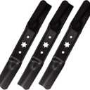 Lawn Mower Blades Replace 942-05052A 742-05052A Compatible with MTD/Cub Cadet/Troy-Bilt 50 inch Deck RZT XT1 ZT1 LT50 XT2 ZT2 L50 LX50 S50 GT50 Z550 T260 2-in-1 Mulching Blades (3 Pack)