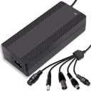 29.4V 2A Lithium Battery Charger, 5-in-1 Universal Plug Smart Charger for 24V 25.2V 25.6V 7S Lithium Battery Packs, Compatible with E-Scooters and Electric Devices, UL FCC CE Certified