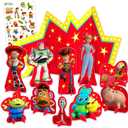 Toy Story Table Decoration Kit - 11 Pcs Centerpiece Birthday Party Decorating Kit Featuring Woody, Buzz Lightyear, Jessie, More Plus Stickers | Toy Story Birthday Party Supplies Bundle