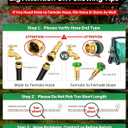 Short Metal Garden Hose 3 ft with Female to Female Connector， Stainless Steel Small Leader Hose for Hose Reel, Long, Flexible, Lightweight & Heavy Duty Water Pipe, Outdoor Water Hose Extension Adapter