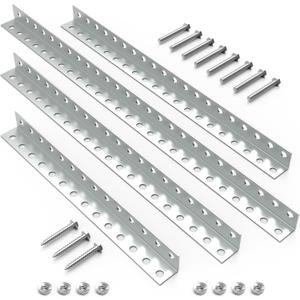 Garage Door Opener Hanging Kit,Universal Garage Door Opener Installation Kit,Galvanized Garage Door Angle Iron Bracket and Mounting Hardware(Opener Not Included)