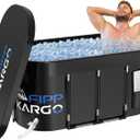 Ice Bath Tub for Athletes - 129 Gal Cold Plunge Tub for Recovery, Portable Bathtub Adult, Outdoor Large Oval Ice Plunge for Ice Bath, Cold Tub for Home, Gyms, Indoor, and Cold Water Training