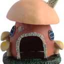 Miniature Mushroom Statue Toad House Small Fish Habitat, Suitable for Various Fish and Amphibians, Including Turtles, Toads, and Hiding Houses of Different Sizes