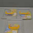 JapanBargain, 3-Pack Japanese Origami Paper Storage Box, Fits 6-inch Folding Paper up to 400 Sheets, Clear Plastic Craft Organizer for Cardstock, Stamps, Sewing Kit Tools, Made in Japan