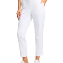 G Gradual Women's Pants Ankle 7/8 Golf Pants 3 Pockets Stretchy Petite Travel Pants Inner Drawstring for Work Business Casual L
