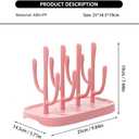 Pink Baby Bottle Drying Rack, Portable Bottle Holder for Baby Accessories