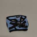 Best Pet Supplies Voyager Step-in Air Harness - All Weather Mesh, Reflective, No Pull Harness for Dogs, Cats - Secure with Hook & Loop Fastener, Buckle, Double D-Rings - Baby Blue/Black Trim, XXS