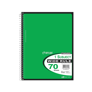 Top Flight Theme Book - College Ruled - 3 Pack
