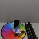 16 Inch Prize Wheel,Spinning Wheel with Adjustable Folding Tripod Floor Stand,12 Slots,1Bracket, Dry Erase Kit - Wheel of Fortune Game for Carnival, Casino & Trade Show. (Black)