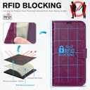 TUCCH Wallet Case for iPhone 14 6.1-inch 5G, [TPU Shockproof Inner Shell] PU Leather [RFID Blocking] 4 Credit Card Holder Magnetic Kickstand Flip Cover Compatible with iPhone 14 (6.1"), Plum Purple