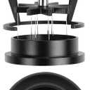 IKAPE Mantis WDT Distribution Tool with Clean Brush, V3-54mm Espresso Stirrer for Barista - 8 Needle Espresso Stirrer with Dosing Funnel & Stand, Adjustable Needle Height, Walnut Handle (53mm)