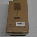 Modern USB & Type-C Bedside Lamp with Touch Control, Dimmable Table Lamp with White Fabric Shade Enhanced with Gold Threads, Includes LED Bulb - Ideal for Bedroom, Office, Dorm