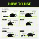 Retractable Ratchet Straps (4-Pack) - Heavy Duty Auto Slow Retraction Tie Down Straps - 1 Inch x 13 Feet (1,800lb Break Strength) for Truck, Cargo Trailer, Motorcycle, ATV, UTV - Green