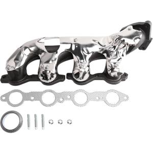 Right Exhaust Manifold Kit with Includes Required Gaskets And Hardware Compatible with Escalade Avalanche Cheyenne Express Silverado Suburban Tahoe 674-732 EPA Complian