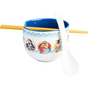 Get Trend One Piece Ramen Bowl 3 Pc Set with Bamboo Chopsticks, Spoon for Kids Teens Adults, 20oz Noodle Bowl, Microwave Safe Anime Gifts for Teens (Multi One Piece)