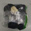 Langsprit Washable Female Dog Diapers (3 Pack) - No Leak Reusable Diapers for Doggy Female in Period - Highly Absorbent Dog Heat Panties with Adjustable Snaps Black (Medium)