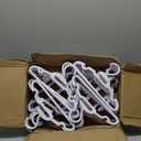 120 Pack Baby Hangers for Kids - U-Shape 11.4inch Toddler Clothes Hanger with Protect Collar, Infant Hangers for Nursery Newborn Closet, Girls Children Hanger White Plastic, Non-Slip
