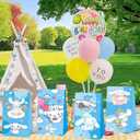 BNFUO 12pcs Cartoon Dog Birthday Party Gift Bags Goodie Bags,Cartoon Dog Party Supplies for Kids Birthday Decorations (blue)