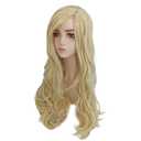 Gllindaa Wigs, Long Wavy Blonde Wig for Women, Princess Halloween Costume Party Cosplay Wig with Wigs Cap (Blonde)